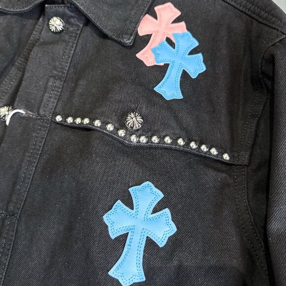 Chrome Hearts Riveted Heavyweight Denim Jacket - Picture 4 of 9